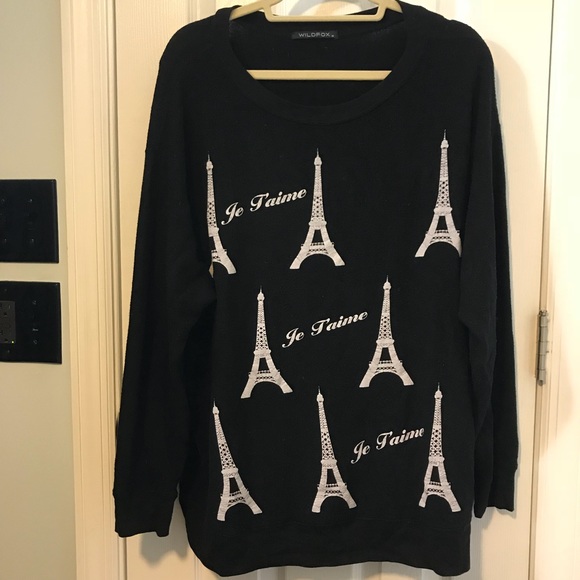 Wildfox Eiffel Tower jumper - Picture 1 of 4